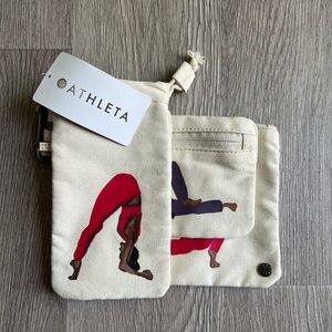 Athleta Artist Series Coffee Run Pouch Set